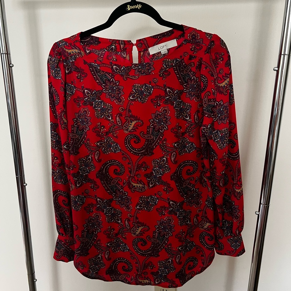 Loft paisley print blouse
